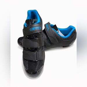 NWT-Giro Cycling Shoe Black Blue 3-strap Road Bike Shoe Unisex